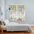 thumbnail image 3 of Easter Kitchen Curtains Window Panels, Spring Rabbit Eggs Eucalyptus Leaves Floral Wood Insulated Window Treatment Curtain, Grommet Curtains for Bedroom/Living Room/Bathroom, 2 Piece 42"Wx63"L, 3 of 8