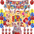 thumbnail image 4 of Suministros de fiesta de cumpleaños de circo Digital, cartel de globo, telón de fondo, decoración de pastel, Baby Shower, increíble, 4 of 5