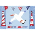 thumbnail image 3 of Zaman, Farida 18x13 Black Modern Framed Museum Art Print Titled - Coastal Bird III Blue, 3 of 5