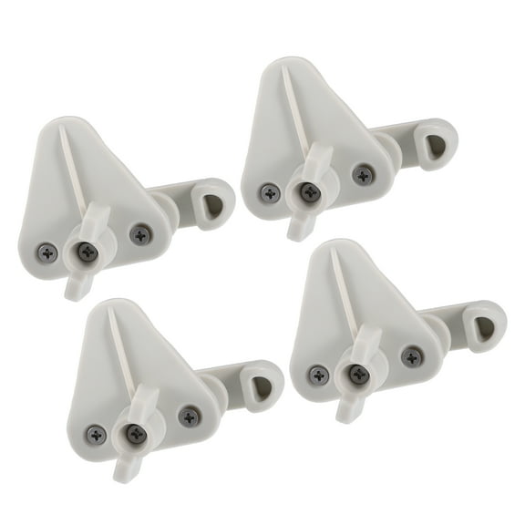 Unique Bargains 4 Pcs Pontoon Boat Gate Latches Replacement Fits 1-1.25 Inch Square Frames White