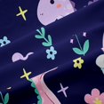 thumbnail image 5 of Erosebridal Kawaii Rinbow Dinosaur Black Out Curtains,Cartoon Dino Cute Flowers Blossom Curtains Pack of 2 (42x63 Each) For Girls, 5 of 7