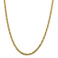 thumbnail image 1 of 14k Yellow Gold 24 Inch 3.7mm Wheat Chain Necklace Pendant Charm Spiga, 1 of 9