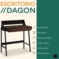 thumbnail image 2 of MUBSON Escritorio Minimalista Dagon con Doble Cajon y Organizador, 2 of 5