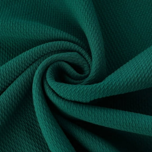 Forest green Liverpool Bullet Textured Fabric by the yard 4 Way Stretch Solid Strip