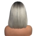 thumbnail image 4 of WXLCISI Short Gray Straight Wig for Women Heat Resistant Synthetic Natural Hair Wig Colorful Bob Wigs for Grils Daily Party Use, 4 of 8