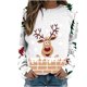 thumbnail image 1 of Sudadera de Cuello Redondo de Navidad Para Mujer Moda Casual Manga Larga Estampado Tops Blusa Odeerbi ODB196838, 1 of 5