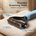 thumbnail image 2 of Pet Grooming Brush Double Sided, Deshedding Tool For Dogs for Removing Loose Hair, Mats, Tangles & Undercoat, 2 of 7
