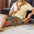 thumbnail image 5 of Sikiie colorful plaid Mens Pajama Shorts, Lounge Pant, Men's shorts，Sleep Pj Shorts for Men-XX-Large, 5 of 6