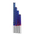 thumbnail image 1 of 6mm Shank 22/25/32/42/52mm Tungsten Carbide Milling Cutter Blue Nano Coated End Mill, 1 of 4