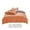 Orange, variant on Comforter Set with Sheet - 4 Pieces Soft Bedding Sets, All Season Lightweight Cozy Bed Set with Solid Color Comforter, 2 Pack Pillowcases & Sheet