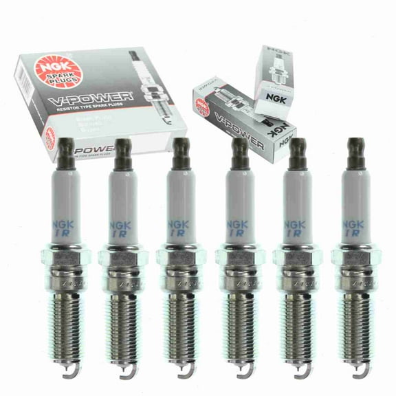 6 pc NGK 4306 V-Power Spark Plugs for 470 470CC 7570 7570-2 E3.74 RE14MCC5 Ignition Wire Secondary Fits select: 2008 ,2011 JEEP WRANGLER UNLIMITED