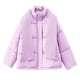 thumbnail image 4 of Parkas de manga larga para mujer, chaqueta corta con capucha y plumón, abrigo grueso de algodón holgado., 4 of 8