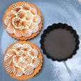 thumbnail image 4 of Mini molde para tarta, juego de 6, molde para quiche antiadherente de 4 pulgadas, molde para tarta con fondo extraíble para pasteles, utensilios para hornear quiche, postres y más, 4 of 5