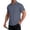 Dark Gray -BA41, variant on Inglocry Men's Muscle Button Down Shirts Short Sleev Fit Dress Shirts Stretch Wrinkle Free Quick Dry Short Sleeve Button Down Casual Slim Fit Shirts Mint Green L