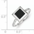 thumbnail image 2 of Designer Sterling Silver Onyx Ring Made In Thailand -Jewelry By Sweet Pea Creations, 2 of 2