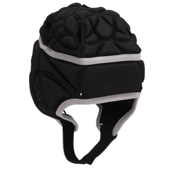 Casco de fútbol americano de EVA a prueba de golpes con protección contra colisiones para niños y adolescentes, color negro