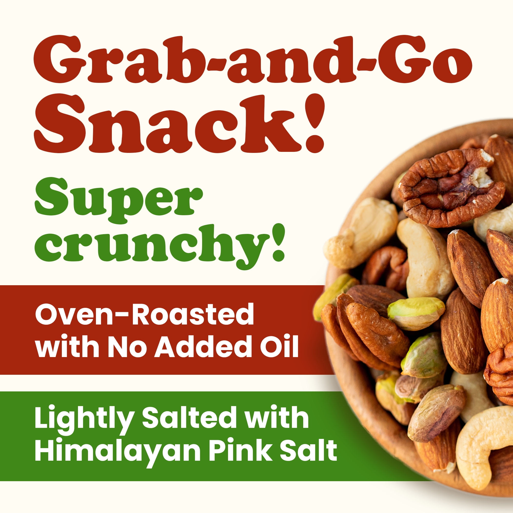 Organic Four Nuts Mix, 7 Pounds – Non-GMO, Vegan, Kosher, Bulk – by Food to Live
