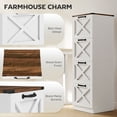 thumbnail image 4 of HOMCOM 4 Drawer File Cabinet, Filing Cabinet Fits Letter/A4 Size, White, 4 of 10