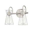 thumbnail image 3 of Millennium Lighting  Camellia 2/3/4 Light Vanity Fixture 2 Light - Brushed Nickel, 3 of 5