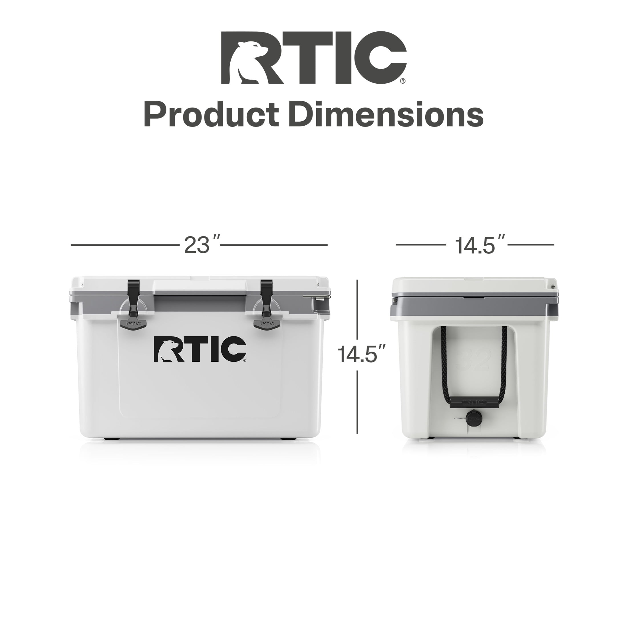 RTIC Ultra-Light 32 Quart Insulated Cooler, Ideal for Camping