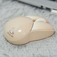 thumbnail image 4 of Oggfader Wireless Mouse for Laptop Wireless Mouse Mute Lovely Rabbit Lady Office Laptop Beige, 4 of 5