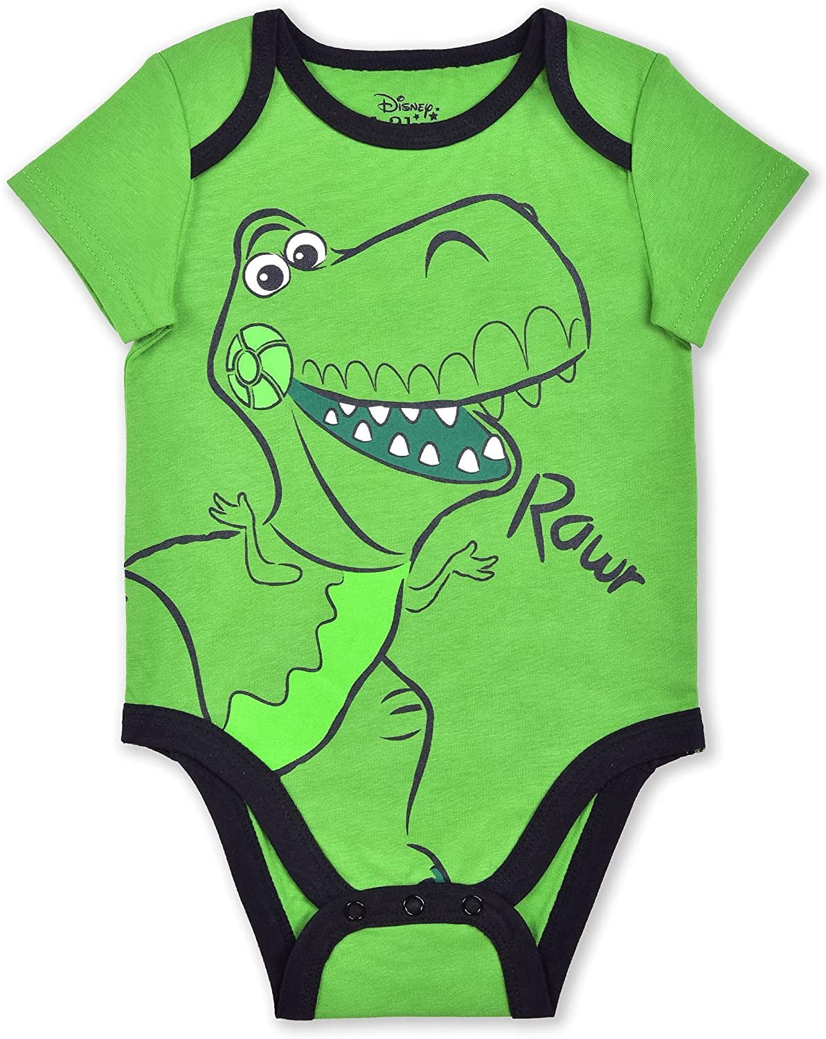 Toy Story Woody, Buzz Lightyear and Rex Boys 3 Pack Character Onesie, Newborn