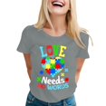 thumbnail image 2 of CHENge Autism Awareness Shirt Women Autism Support Month T Shirts Autism Mom Tee Autistic Acceptance Inspirational Tops, 2 of 6