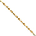 thumbnail image 2 of 14K Yellow Gold Citrine Bracelet (7 X 5) Made In India bm4499-ci-y, 2 of 5
