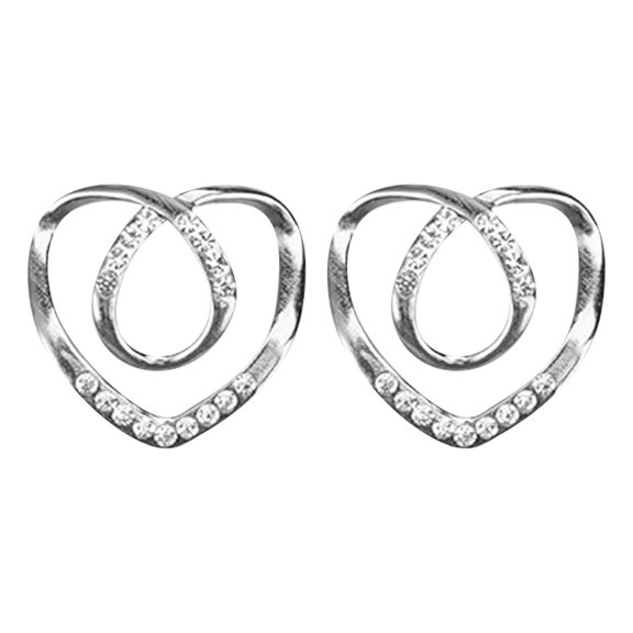 Silver Stainless Steel Scarf Clip with Pearl Rhinestone, High End Fashion Clothing Accessory Ring Decoration