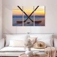 thumbnail image 2 of Elephant Stock Hockey Face Off Wall Art - Horizontal Multi Panel Canvas - Living Room Wall Decor - Sports Multi Panel - Orange And Yellow Decor - 45" x 28", 2 of 8