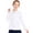 1PC-White, variant on Girls School Uniform Polo Shirts, 2-Pack Short Sleeve Cotton Blend Pique Tops, White & Navy, Sizes 4-13