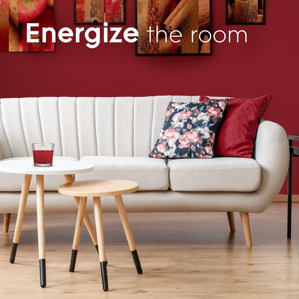 Glade® Scented Candle Air Freshener, Apple Cinnamon, Jar Candle, 2 Pack