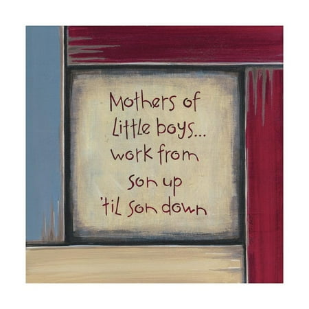 Karen Tribett Paper - Mothers of Little Boys Print Wall Art By Karen Tribett