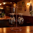 thumbnail image 5 of European Style Inverted Metal Glass Rack Holder For Kitchen Bar Countertop Storage under Counter Glass Holder Small Water Bottle Organizers inside Glass Holders for Counter Racks for Cabinets under, 5 of 5