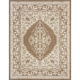 thumbnail image 3 of 4x6 Water Resistant, Indoor Outdoor Rugs for Patios, Front Door Entry, Entryway, Deck, Porch, Balcony | Outside Area Rug for Patio | Brown, Floral | Size: 4' x 5'3'', 3 of 8