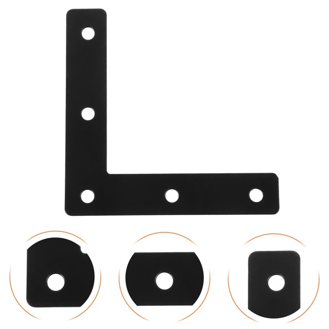 HEANUJJ 8Ud Soportes Angulares Negro Para Muebles Con Alta Capacidad De Carga Y Resistente