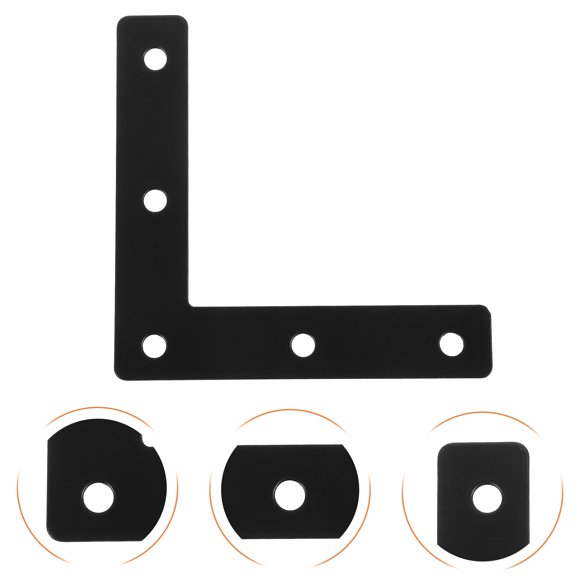 HEANUJJ 8Ud Soportes Angulares Negro Para Muebles Con Alta Capacidad De Carga Y Resistente