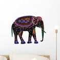 thumbnail image 1 of Ethnic Elephant Wall Decal by Wallmonkeys Peel and Stick Graphic (18 in W x 15 in H) WM218146, 1 of 4
