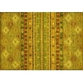 thumbnail image 1 of Ahgly Company Machine Washable Indoor Rectangle Abstract Yellow Modern Area Rugs, 5' x 8', 1 of 4