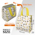 thumbnail image 3 of Cute Cartoon Pug Insulated Lunch Bag for Women & Adults,Large Portable Soft Cooler Lunch Bag,Thermal Food Storage Tote with Pearl Cotton,8.66L,8.75x5.75x9.5 Inch, 3 of 6