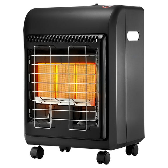 Propane Heater 6000-18000 BTU Portable Gas Heater with 3 Heat Modes, Safety Tip-Over Protection, Oxygen Depletion Sensor, Lockable Wheels for Indoor Outdoor Patio Garage Heating