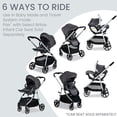 thumbnail image 5 of Britax Grove™ Modular Stroller, Lightweight Stroller with CozyFit™ Insert and Bumper Bar, 6 Ways to Ride, SafeWash, Pindot Stone, 5 of 5