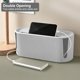 thumbnail image 2 of Organizador de cables con tapa - Caja organizadora de cables de plástico ABS - Protector de sobretensiones multifuncional - Para cables de regleta (blanco), 2 of 4