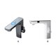 thumbnail image 3 of Toystoory Grifo mezclador cromado para fregadero de cocina, grifo con Sensor automático, mezclador de lavabo con pantalla Digital de temperatura Juegos de accesorios de baño B, 3 of 6