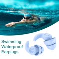thumbnail image 3 of 1 par de tapones para los oídos resistentes al agua con reducción de ruido suave para dormir y nadar (azul) Tmvgtek Deportes acuáticos, 3 of 9