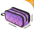 thumbnail image 4 of FORMRS Pencil Case with 3 Compartments Zipper Pouch, Elementary School Level and up, Pixel Love, 4 of 8