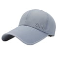 thumbnail image 1 of Baseball Cap Buckle Closure Sun Protection Breathable Solid Color Outdoor Hat for Women, 1 of 10