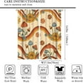 thumbnail image 4 of Retro Mushroom Curtains, 70s Boho Groovy Vintage Hippie Funky Aesthetic Eye Cute Daisy Flower Print Window Treatments for Living Room Bedroom 55x63in, 4 of 6