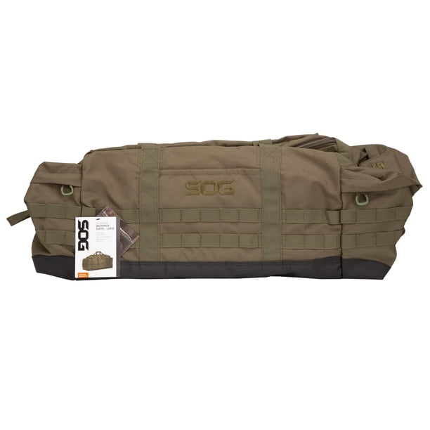 SOG Outbound Duffel Backpack, Adjustable Straps, 93.5L, Green