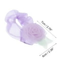 thumbnail image 4 of 1 Pc Fashion Elegant Flower Hair Scrunchies for Women for Girls 2.76"x2.36" Purple, 4 of 5